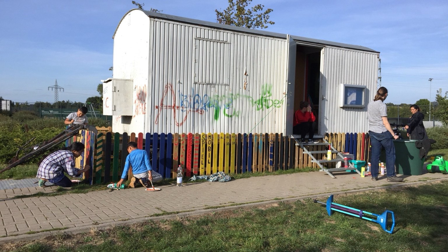 Spielmobil im Gustav Comberg Park