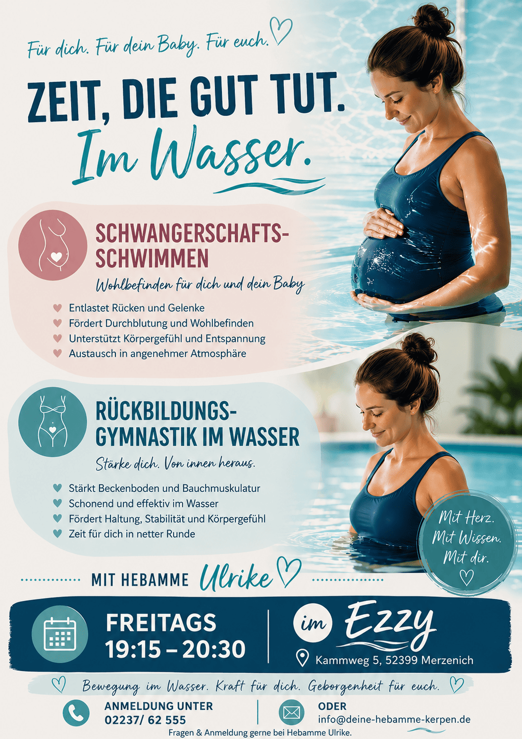 Wassergymnastik für Schwangere
